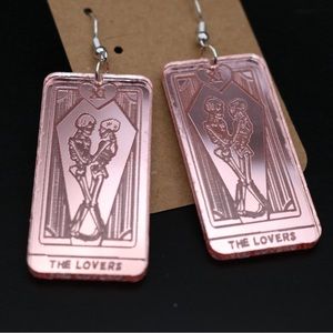 The Lovers Tarot Card Style Earrings